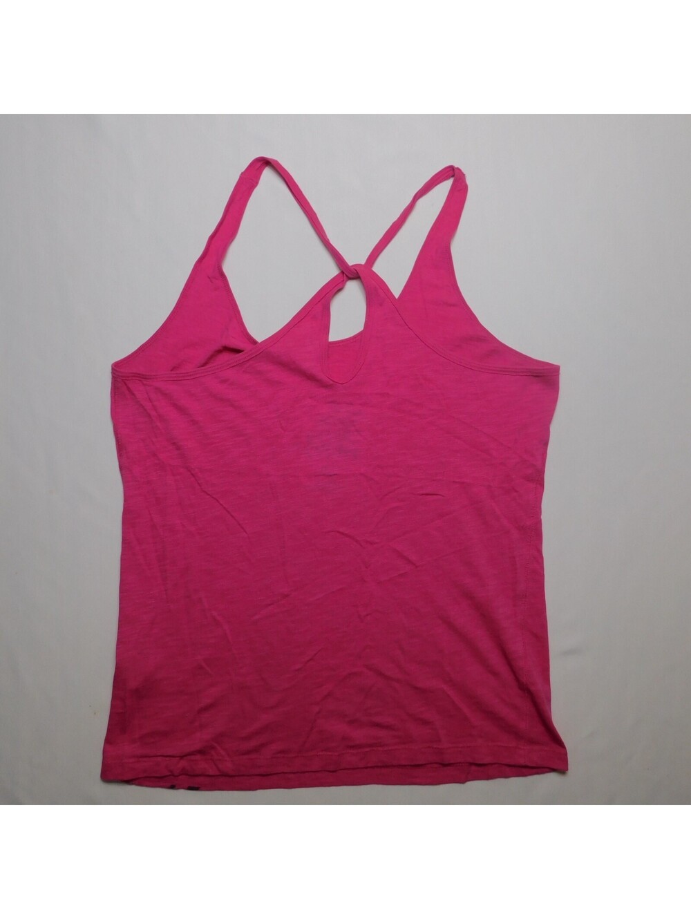 Aeropostale Live Love Dream Women's Size L Hot Pink Strappy Criss Cross Tank Top - Picture 6 of 7